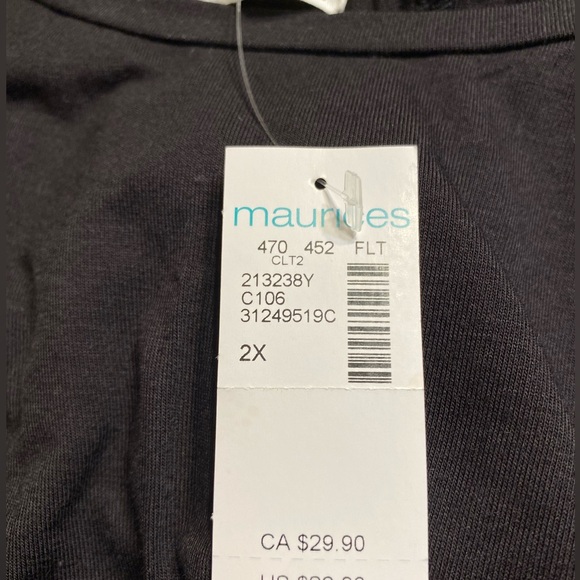 Edgely sold by Maurices cut out cold shoulder shirt. Size 2 X nwt - Picture 8 of 8